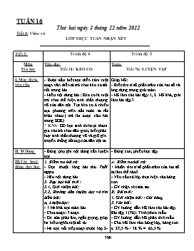 Giáo án Ghép lớp 4 + 5 tuần 16