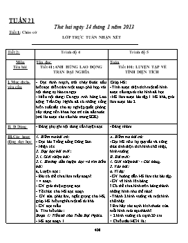 Giáo án Ghép lớp 4 + 5 tuần 21