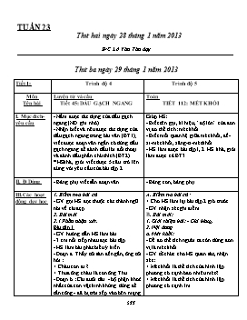 Giáo án Ghép lớp 4 + 5 tuần 23