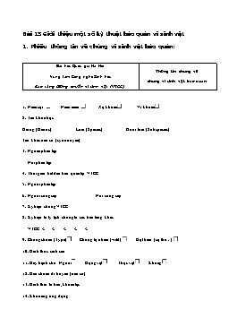 Giáo trình Vi sinh vật học - Phần 9