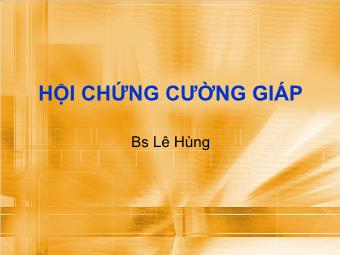 Hội chứng cường giáp