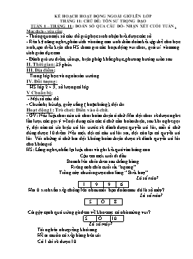 Kế hoạch hoạt động ngoài giờ lên lớp khối 2 + 5