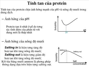 Kỹ thuật tách và tinh sạch protein