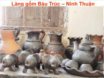Làng gốm Bàu Trúc – Ninh Thuận