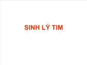 Sinh lý tim