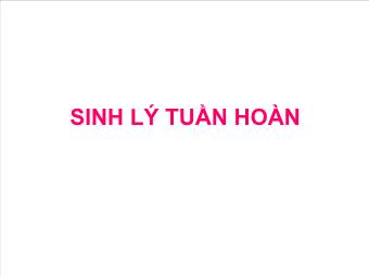 Sinh lý tuần hoàn