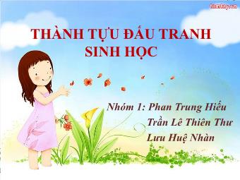 Thành tựu đấu tranh sinh học