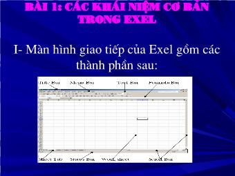 Bài giảng Microsoft Excel (6)