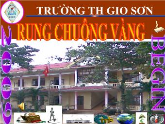 Chương trình Rung Chuông Vàng - Trường tiểu học Gio Sơn (p2)