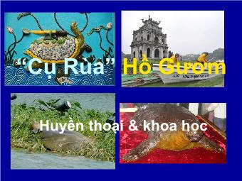 “Cụ Rùa” Hồ Gươm - Huyền thoại & khoa học