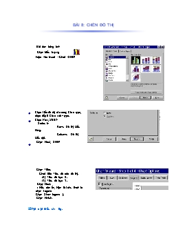 Giáo trình Microsoft Office Excel 2003 - Bài 8: Chèn đồ thị