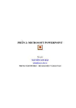 Giáo trình Microsoft Powerpoint