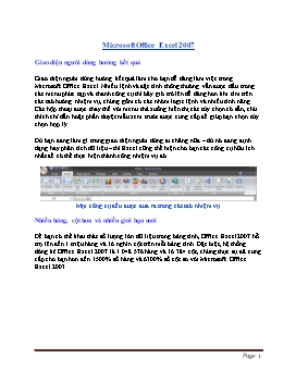Giới thiệu Microsoft Office Excel 2007