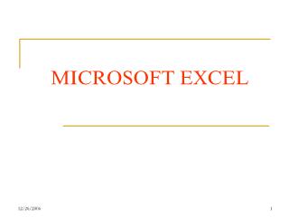Thực hành Microsoft excel (p1)