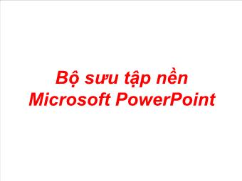 Bộ sưu tập nền Microsoft PowerPoint