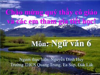 Bài giảng Tiếng Việt 6 - Tiết 57: Chỉ từ