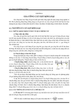 Giáo trình Cơ khí đại cương - Chương 6A: Gia công cắt gọt kim loại