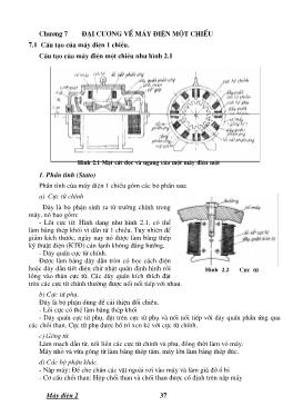 Giáo trình Máy điện II - Chương 7: Đại cương về máy điện một chiều