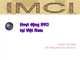 Hoạt động IMCI tại Việt Nam