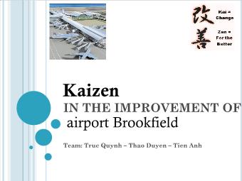 Tiểu luận Kaizen in the improvement of airport Brookfield